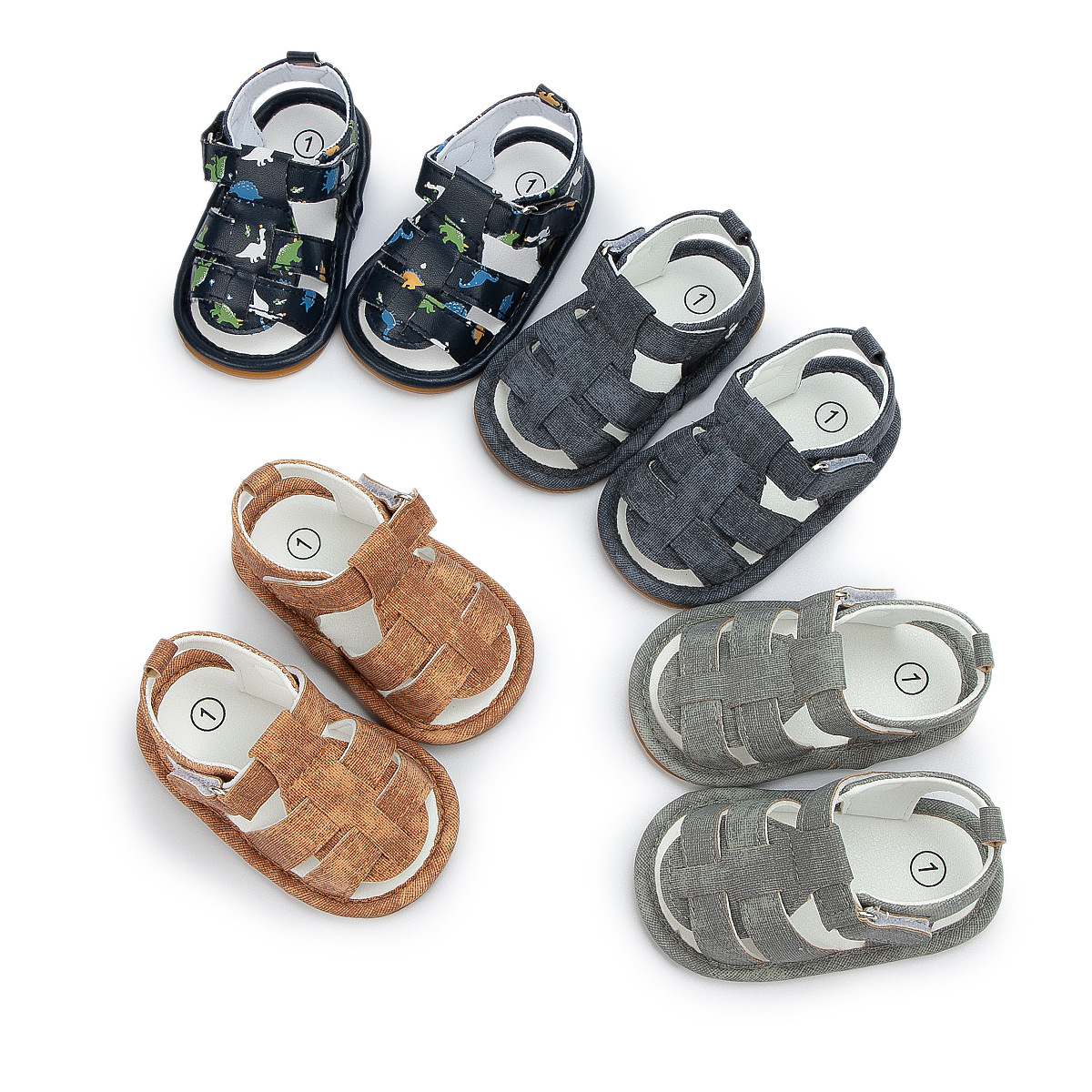 新款夏季凉鞋 透气胶底防滑学步鞋宝宝鞋 嬰兒鞋baby shoes