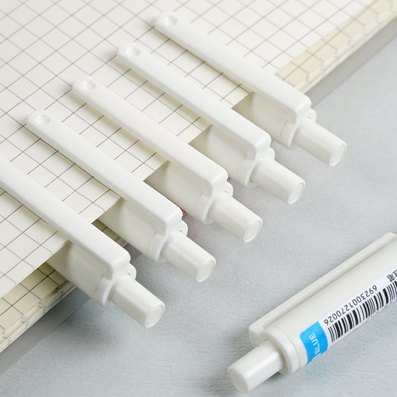 7002简约刷题神器ST双珠弹簧头速干笔按动笔中性笔刷题笔跳笔水笔