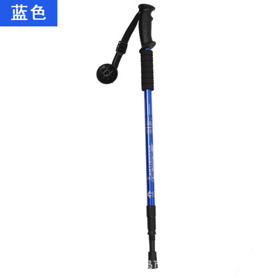 Hiking Poles Outdoor Trekking Camping Cane Straight Handle Three Trekking Poles Without Compass Application Scenario