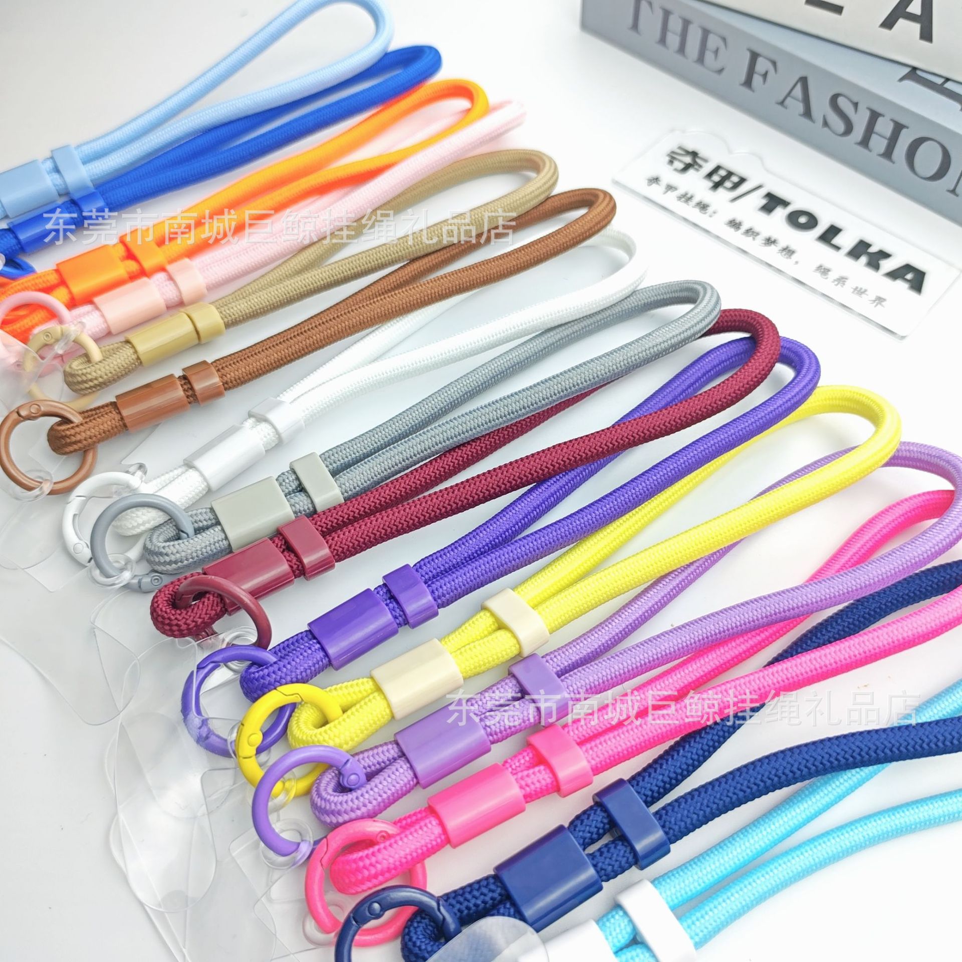 手机挂绳可调节双扣自锁编织掛繩手腕挂脖水杯吊绳挂绳钥匙扣风扇详情11