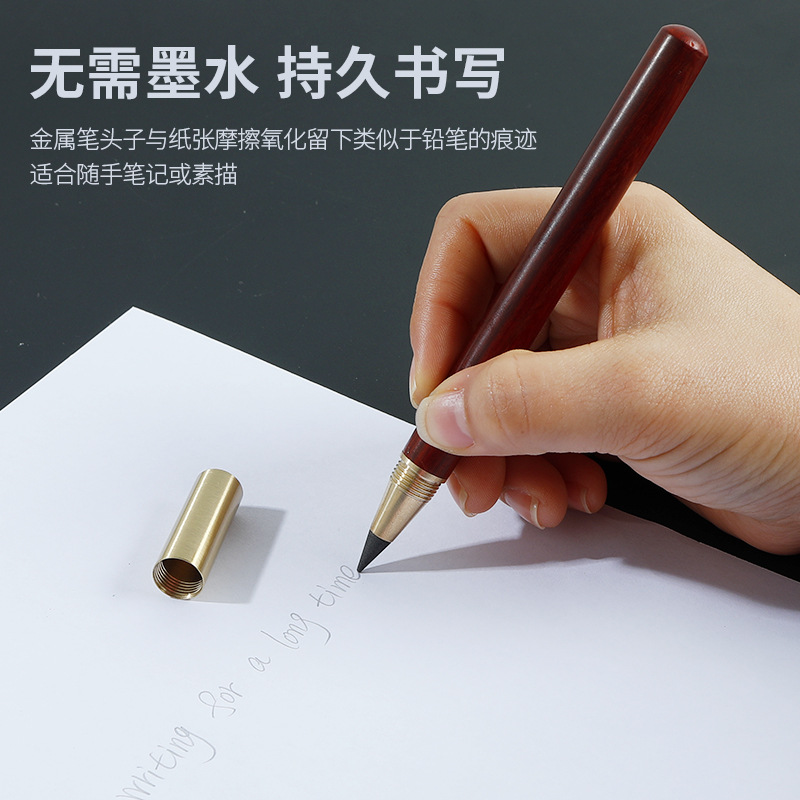 قلم قلم رصاص أسود، قلم كتابة قلم رصاص بالجملة من خشب الصندل Specification image