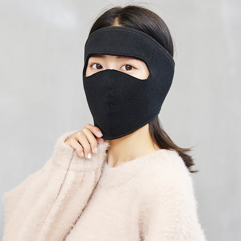 2022秋冬季男女通用口罩三合一全包蒙面口罩骑行保暖防尘口罩详情图3