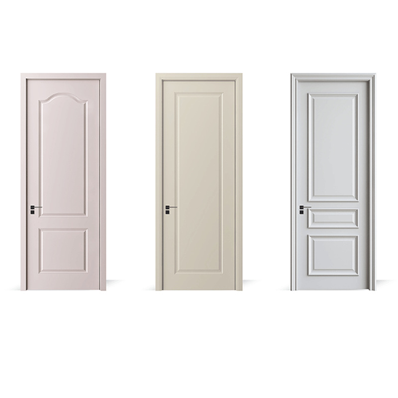 Solid wood multi-layer lacquered door, home interior suite door, European-style composite bedroom door, light luxury wood door, oak solid wood door