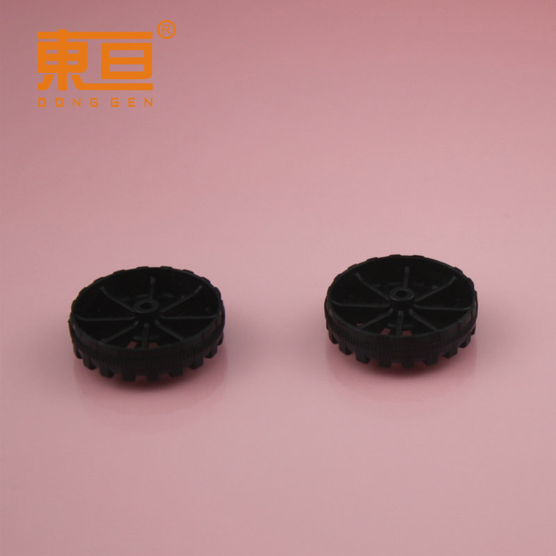HB302.5AH thick black off-road plastic wheel, plastic wheel, toy wheel, brand-new material small production parts Item Picture