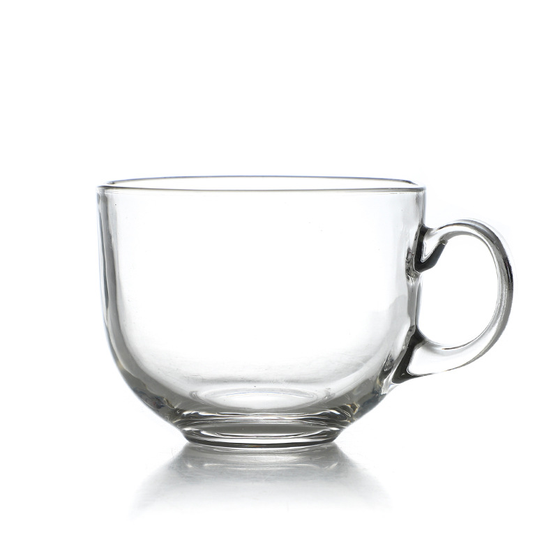 厂家供应透明玻璃早餐杯牛奶杯藕粉咖啡水杯套装礼盒玻璃杯详情图5