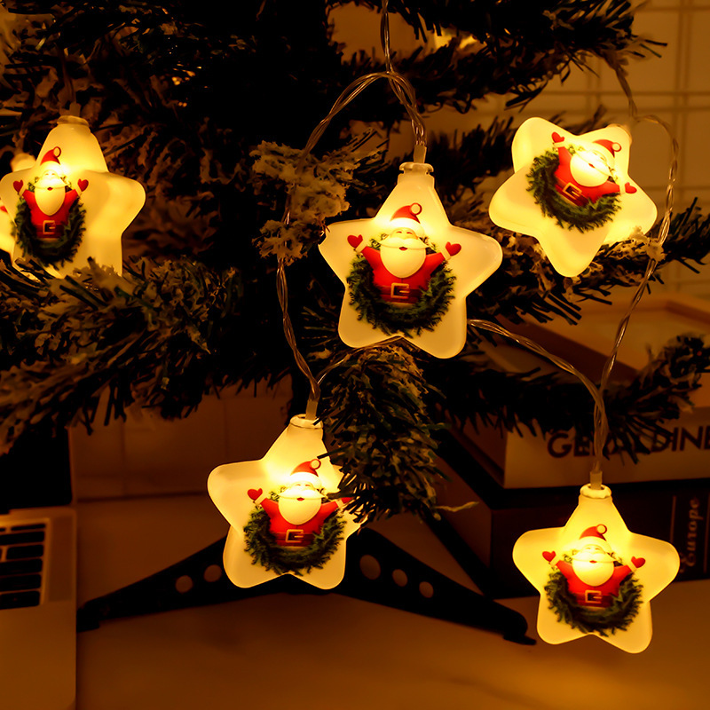 Wholesale of cross-border new LED Christmas light strings, battery boxes, USB decorative colored lights, Santa Claus Christmas tree, and copper wire lights Application Scenario