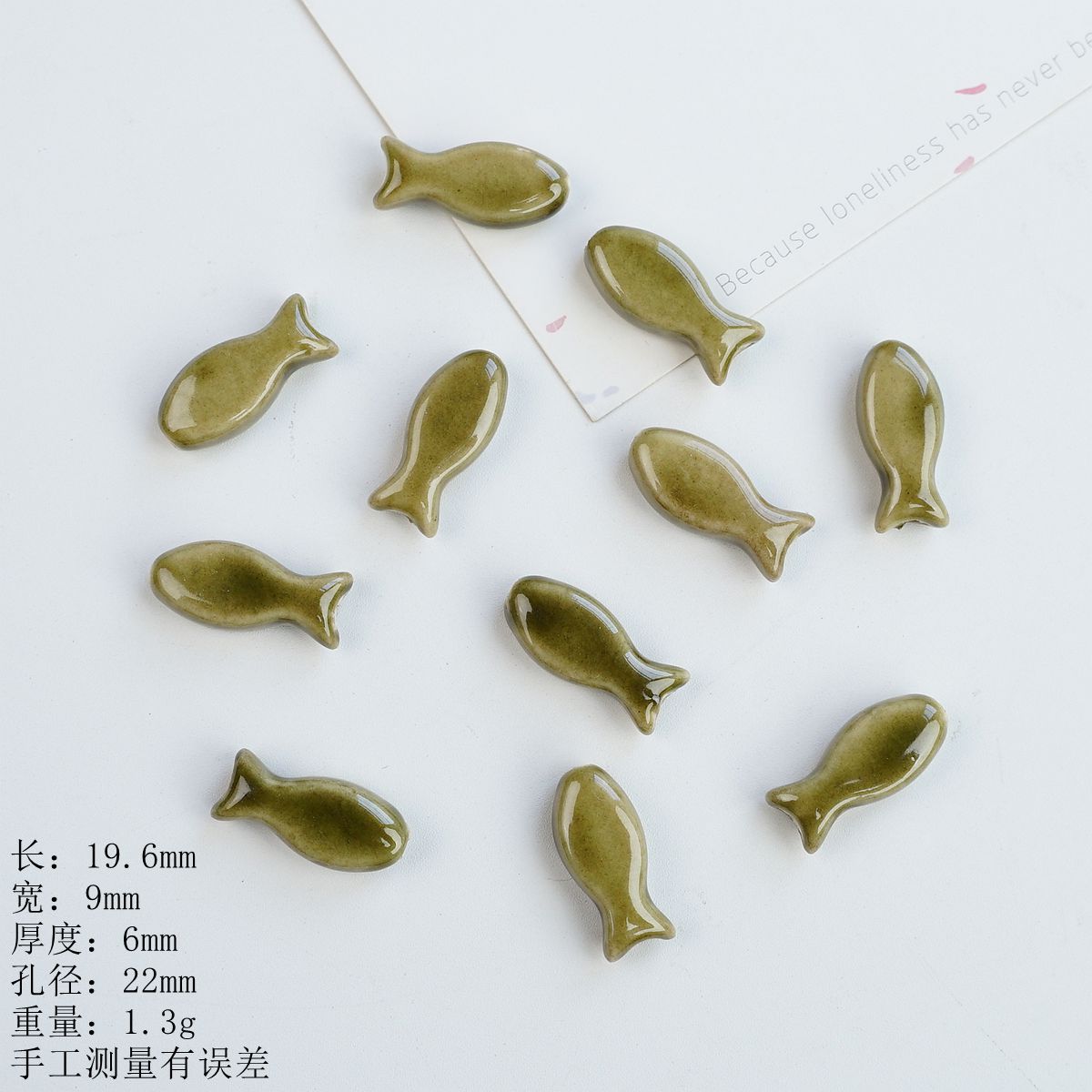 Jingdezhen ceramic hand-painted fish, versatile glossy macaron accessories and accessories wholesale, handmade DIY materials pic 15