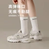 Sporty long socks for women, trendy heels, letter cotton socks for spring and autumn, thin, simple and versatile, solid-colored mid-calf socks for outerwear details Picture