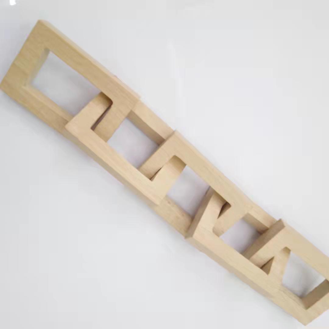 Wood Trim Beech Chain Wall Trim Link Table Trim Background Trim Wooden Chain Application Scenario