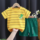 儿童短袖套装纯棉女童夏装男童t恤两件宝宝婴儿衣服韩版童装新款