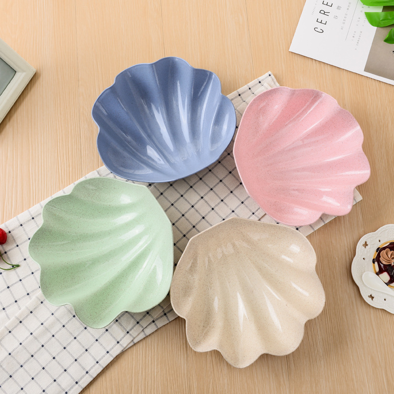 Factory direct sales: Nordic-colored candy plates, living room desktop snack plates, creative shell pastry plates Application Scenario