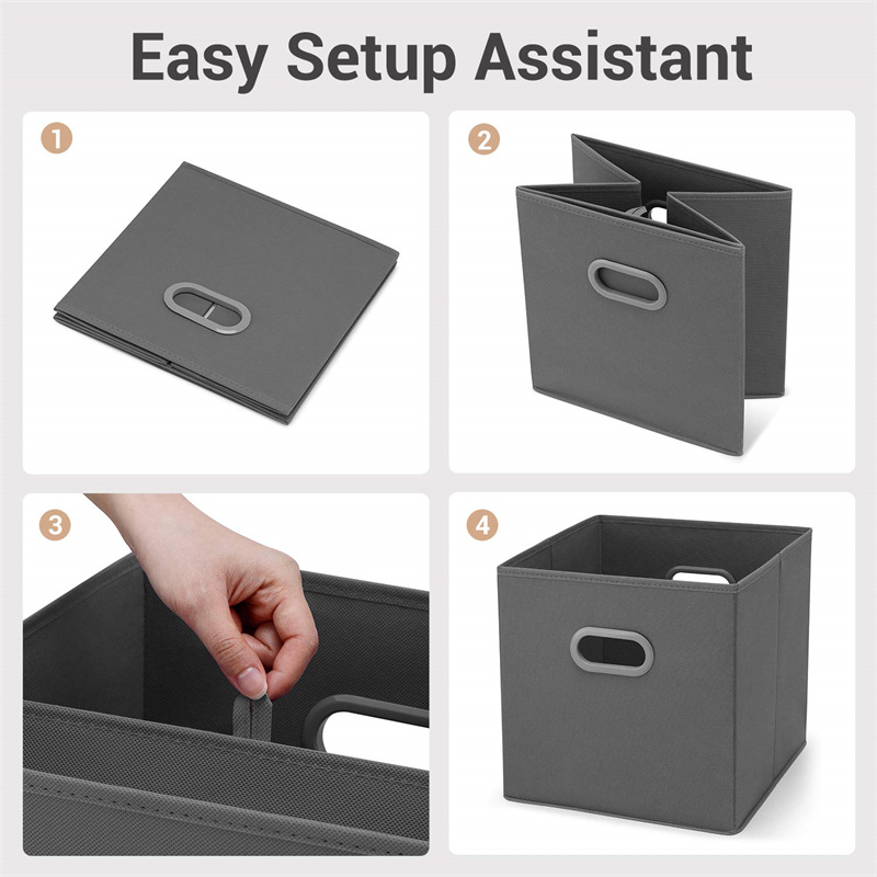 Collapsible Storage Box Amazon New Cloth Finishing Storage Box Wardrobe Cabinet Bookcase Storage Box Shelf Application Scenario