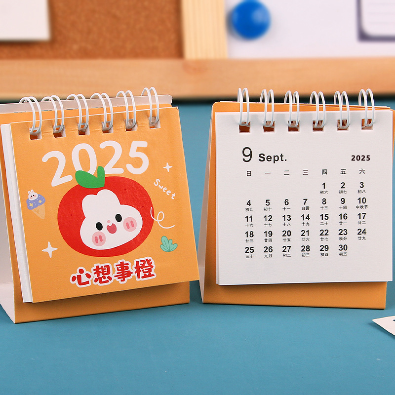 学生日历打卡表桌面摆件办公月历本细节图