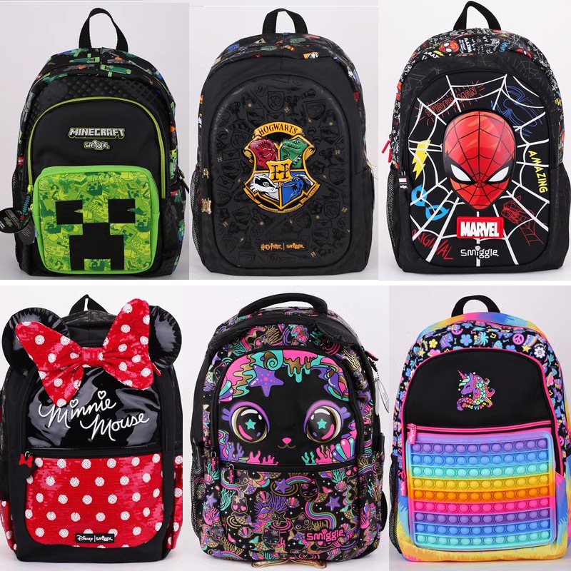 Australian smiggle backpacks for students, primary and secondary school students, children, outdoor leisure bags, and backpacks