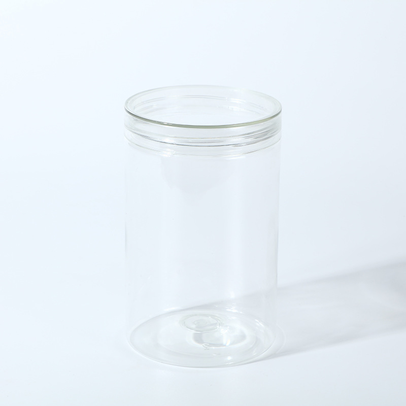 75口径全高度广口塑料罐 pet透明食品分类罐密封罐咖啡豆包装罐子详情图5
