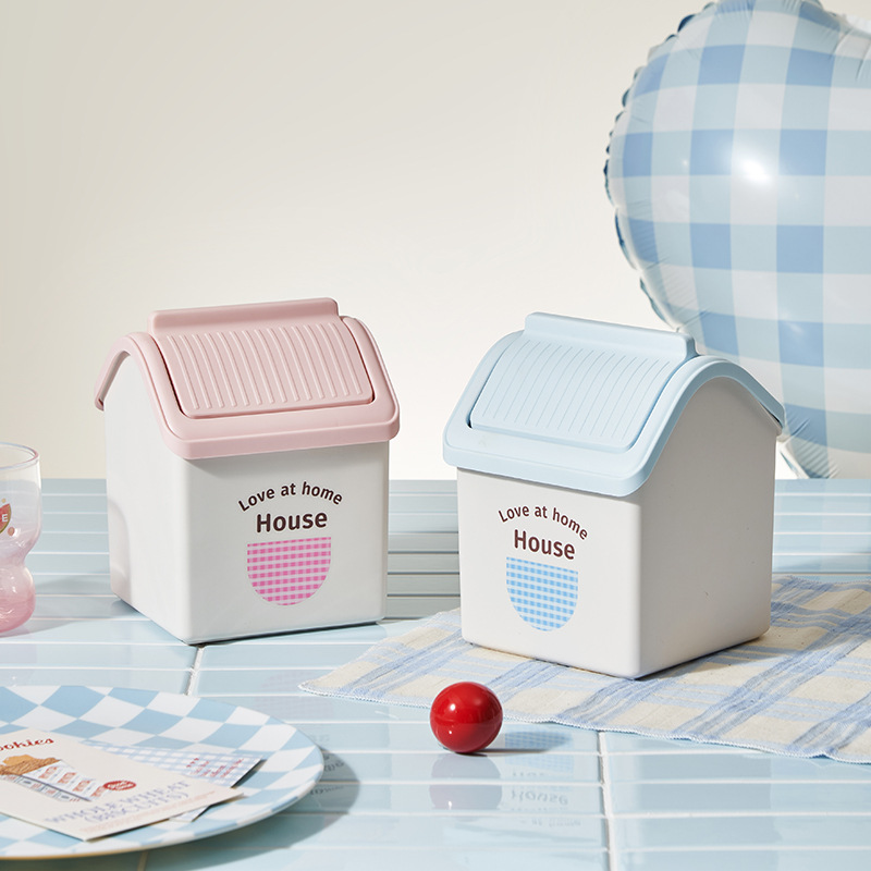 Desktop storage box, multi-functional snack and toy organizing basket, wardrobe, living room home, cute cartoon miscellaneous storage box