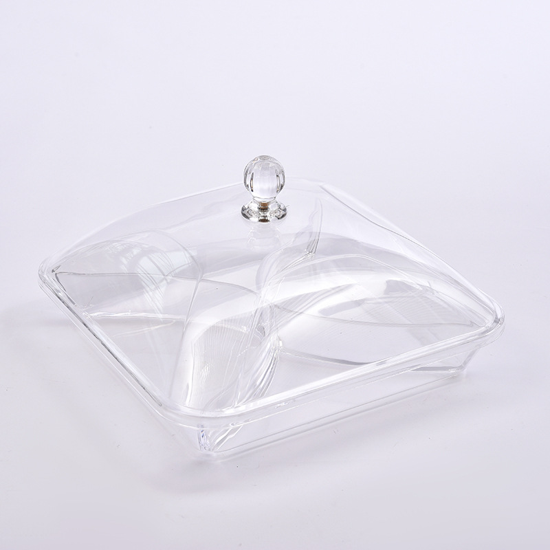 New Transparent Acrylic Food Sushi Box Plastic Fresh-Keeping Display Box With Cover Plastic Storage Display Box Specification drawing