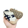 Soft-soled anti-slip walking shoes for infants aged 0-1 year old, boys and girls, 6-9-12 months, and sports color-blocked white shoes Item Picture