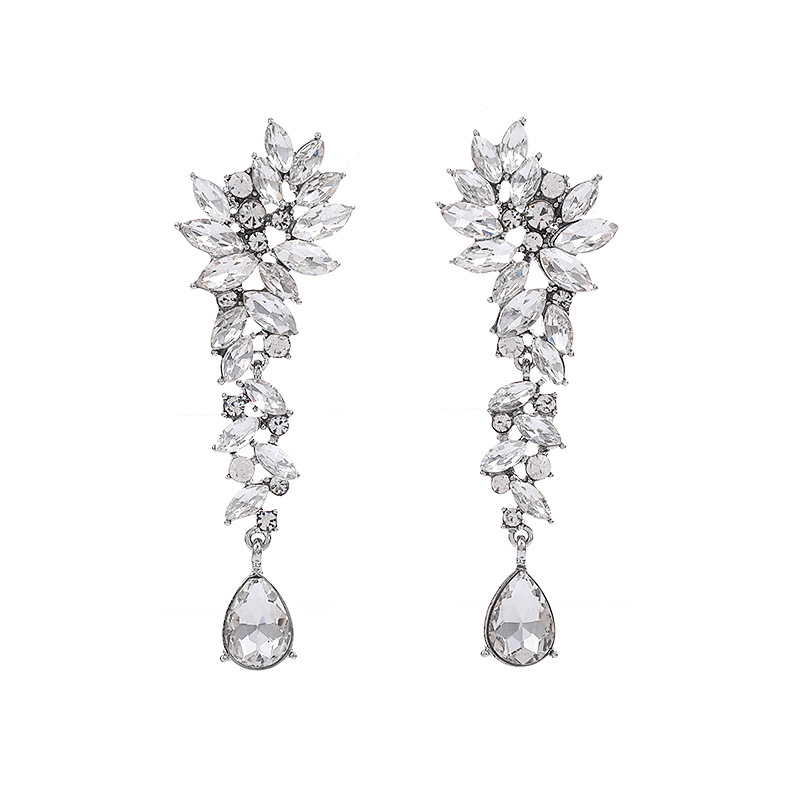 New Sexy European And American Fashion Earrings Drop Shape Personality Earrings Female Bride Wedding Wedding Accessories Item Picture