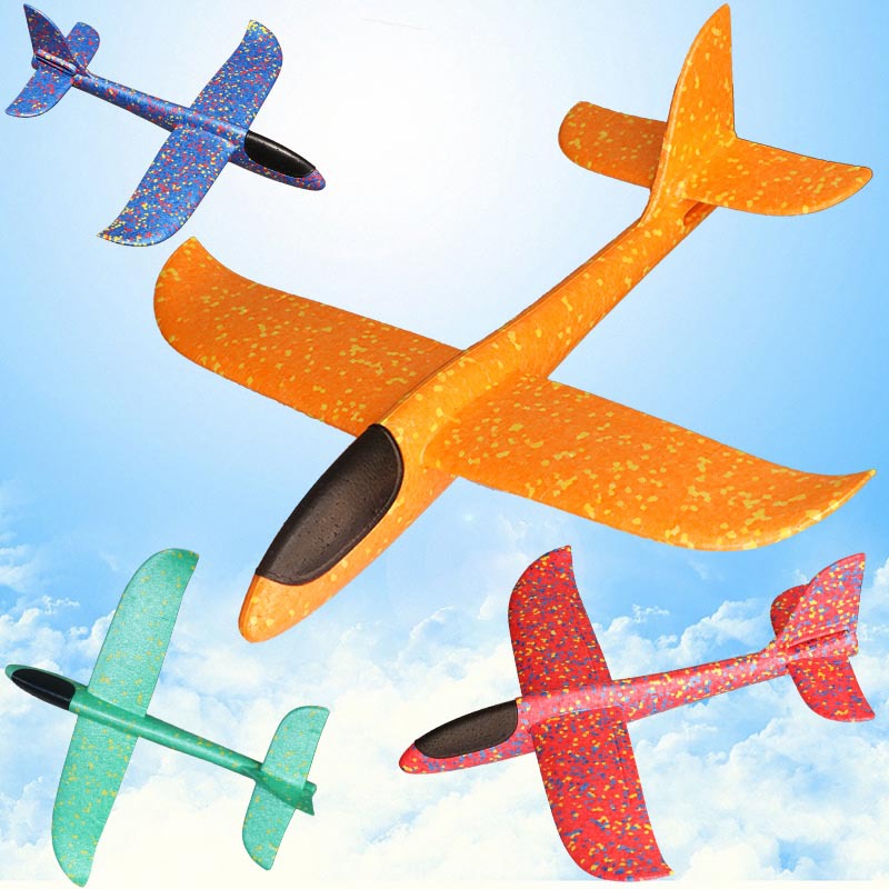手抛飞机 小号38cm泡沫飞机epp双孔特技模型滑翔机儿童玩具批发