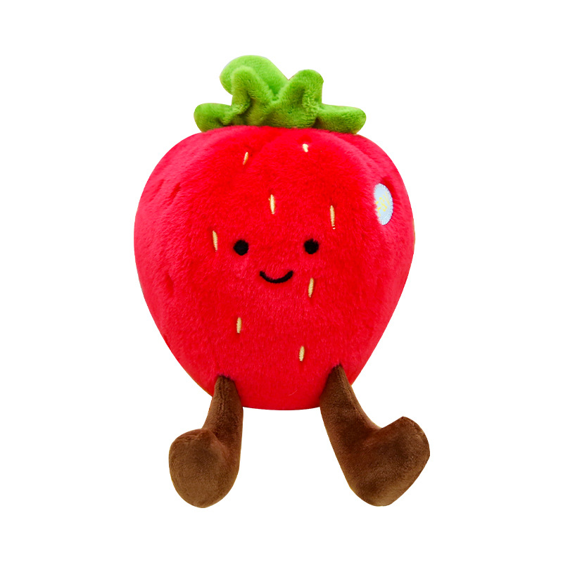 Cute simulated fruit strawberry plush toy figurines, small dolls, cloth dolls, creative throw pillows, cushions, birthday gifts Item Picture