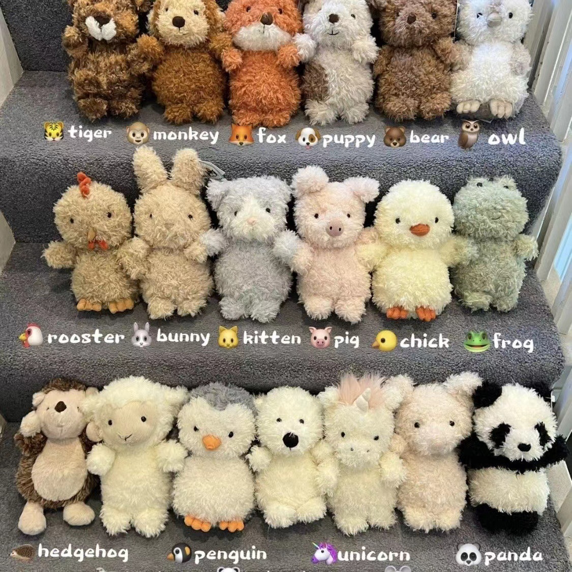 British Little Curly Little Animal Series Cartoon Pig Doll Plush Toy Children's Comfort Doll Gift