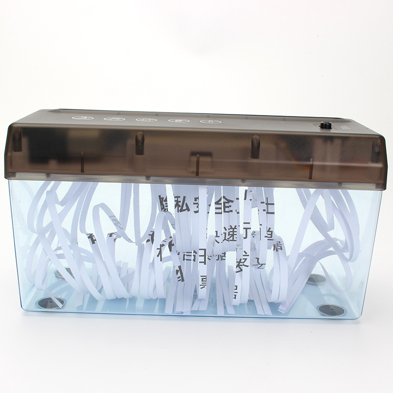 USB迷你电动碎纸机桌面小型A6条状切纸机家用简易办公碎纸机跨境
