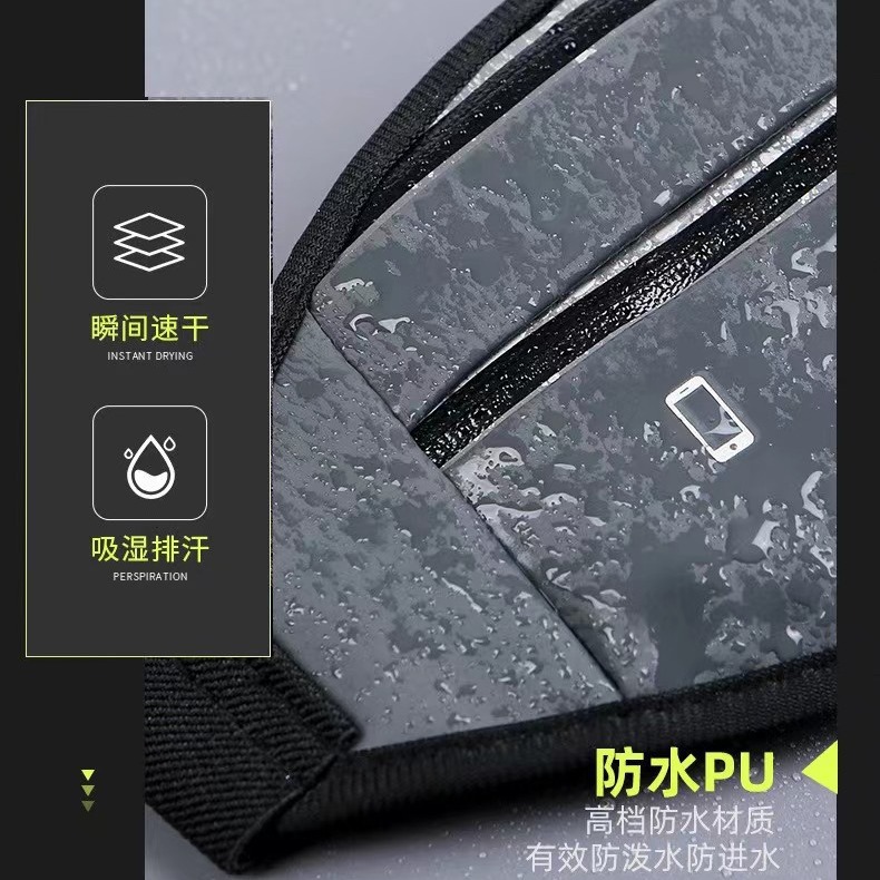 New outdoor sports waist bag, fitness running, mobile phone waist bag, waterproof, large capacity, multi-functional, close-fitting and ultra-thin waist bag Application Scenario