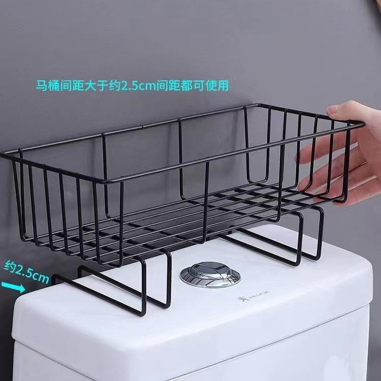 Toilet Shelf Organizer Toilet Multi-Functional Wall Hanging Table Dual Storage Shelf Storage Rack Item Picture