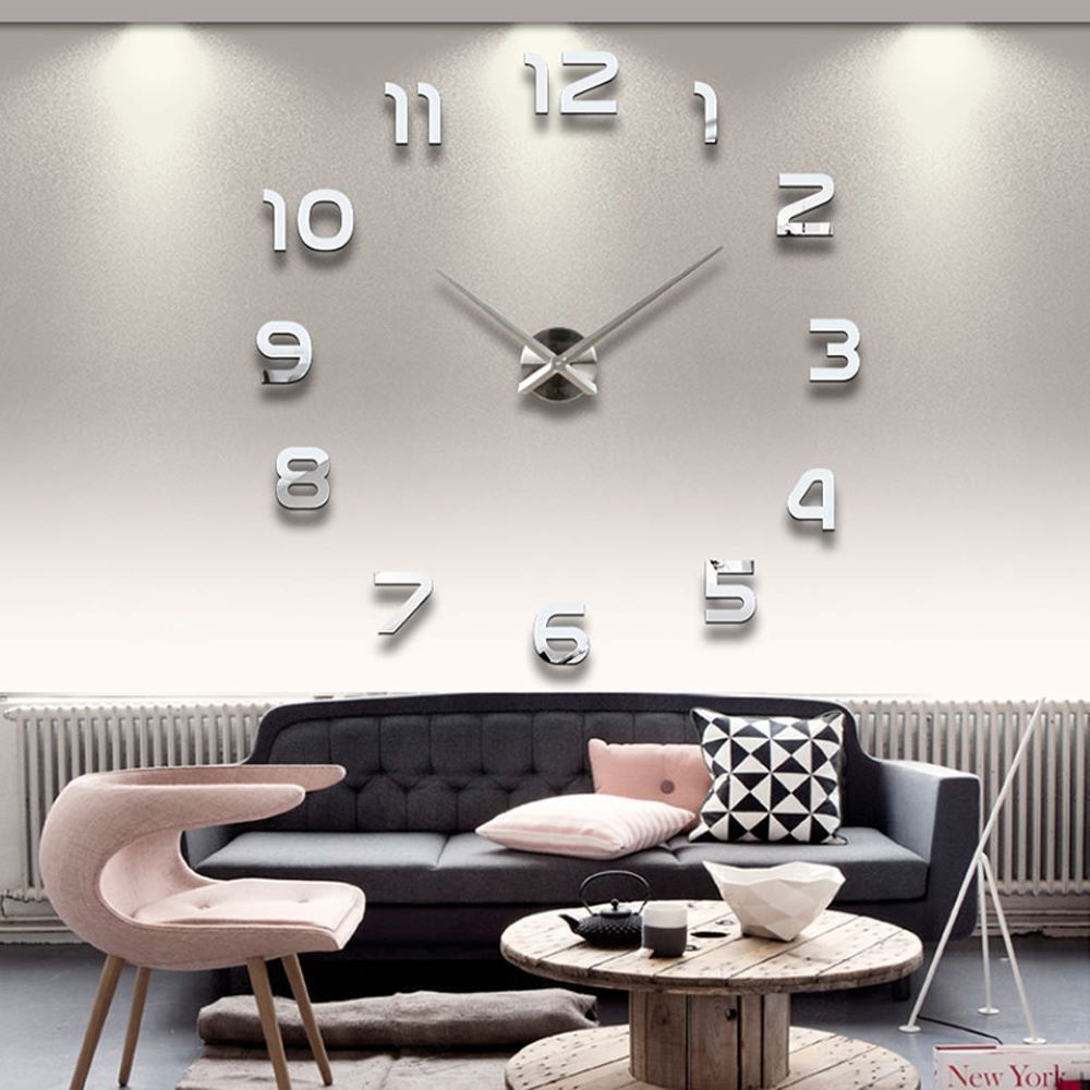 亚克力西班牙简约现代创意DIY挂钟石英时钟客厅装饰壁钟挂表钟表详情图2
