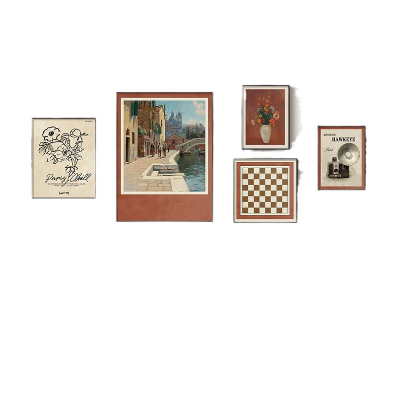 装饰画/阿拉伯/欧美抽象画/挂在墙上的阿拉伯语/挂画装饰画白底实物图
