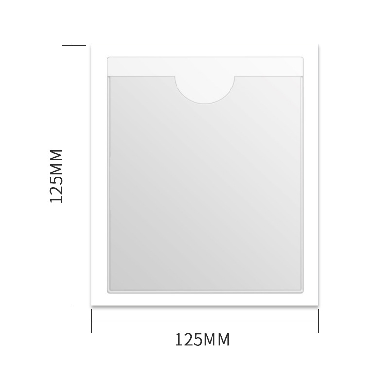 pvc bolsa de respaldo transparente caja de rotación identificación de material bolsa de etiqueta autoadhesiva tarjeta de material funda de tarjeta bolsa de plástico Item Picture