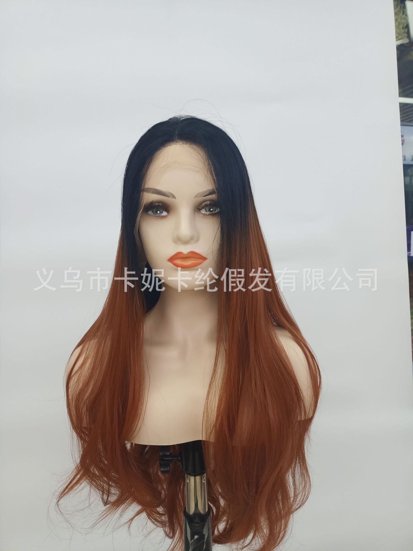 欧美新款黑色渐变深棕色360 lace wigs vendor前蕾丝头套 wigs
