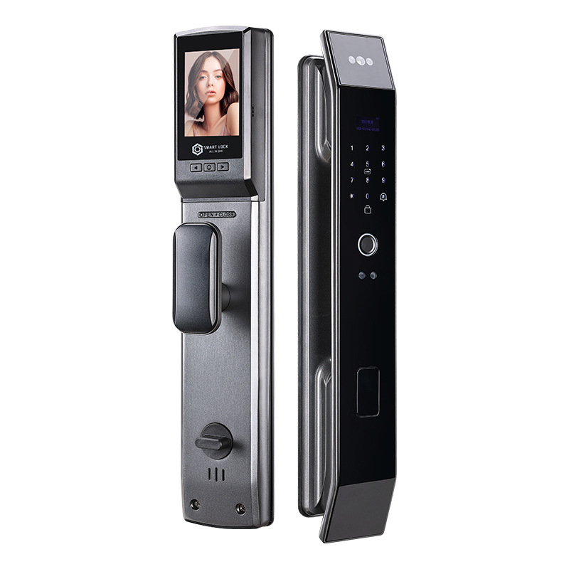 Factory Direct 3D Face Recognition Automatic Security Door Home Video Surveillance Password Lock Smart Lock Fingerprint Lock Item Picture