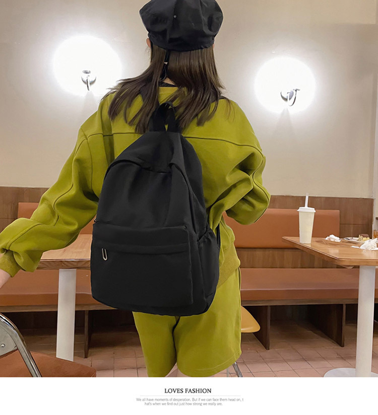 书包女日系初中生大容量学院风背包简约休闲户外双肩包高中书包女详情32