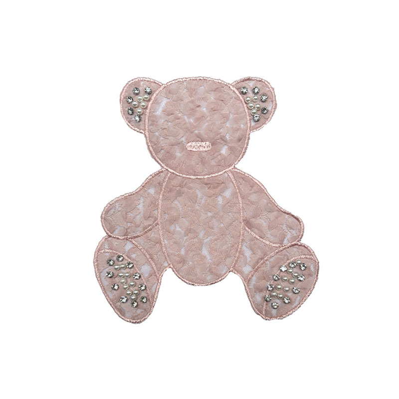 New cartoon computer embroidery, nail diamond, little bear and rabbit fabric stickers, clothes decoration accessories, luggage accessories, patch stickers Specification image