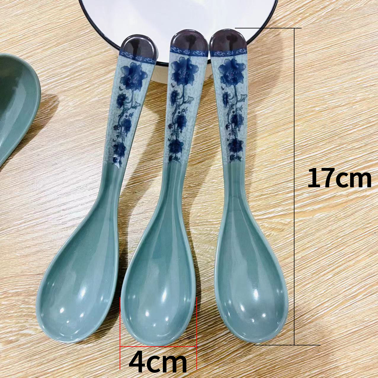 餐具/木勺日式/不锈钢勺子/甜品勺/金勺子产品图