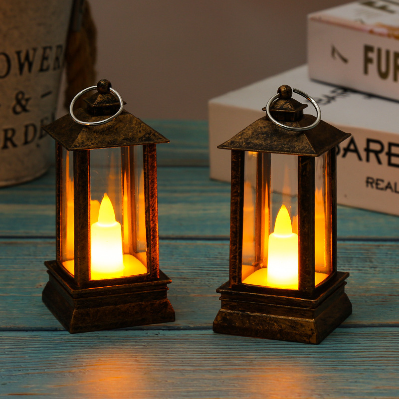 mini oil lamp, led electronic candle lamp, retro horse lantern ornament Application Scenario