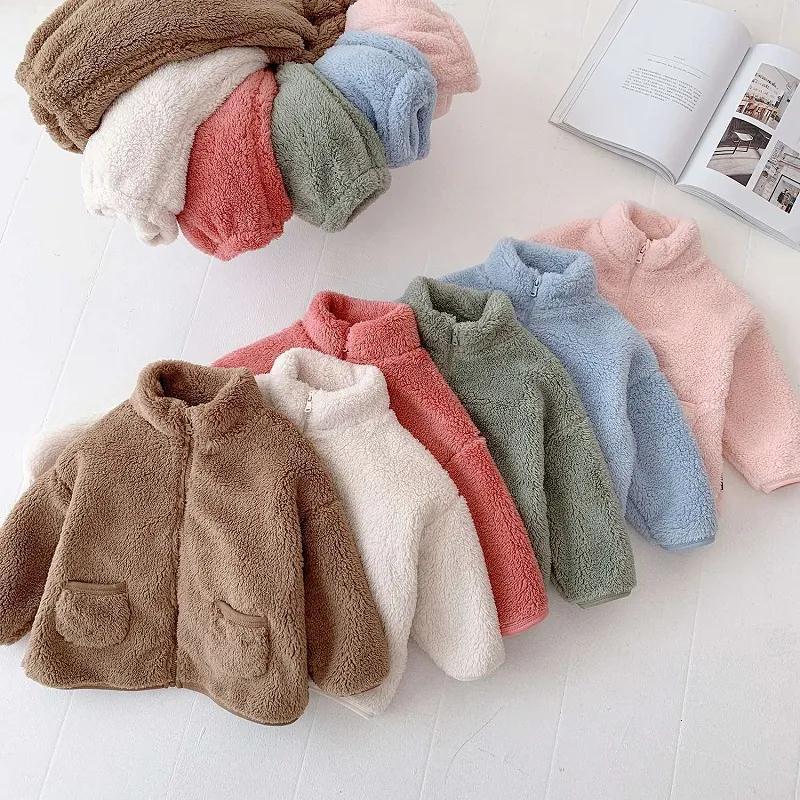 Children's Autumn And Winter Winter Clothing For Boys And Girls With Cashmere Thickened Warm Foreign Style Homewear Two-Piece Children's Pajamas Set details Picture