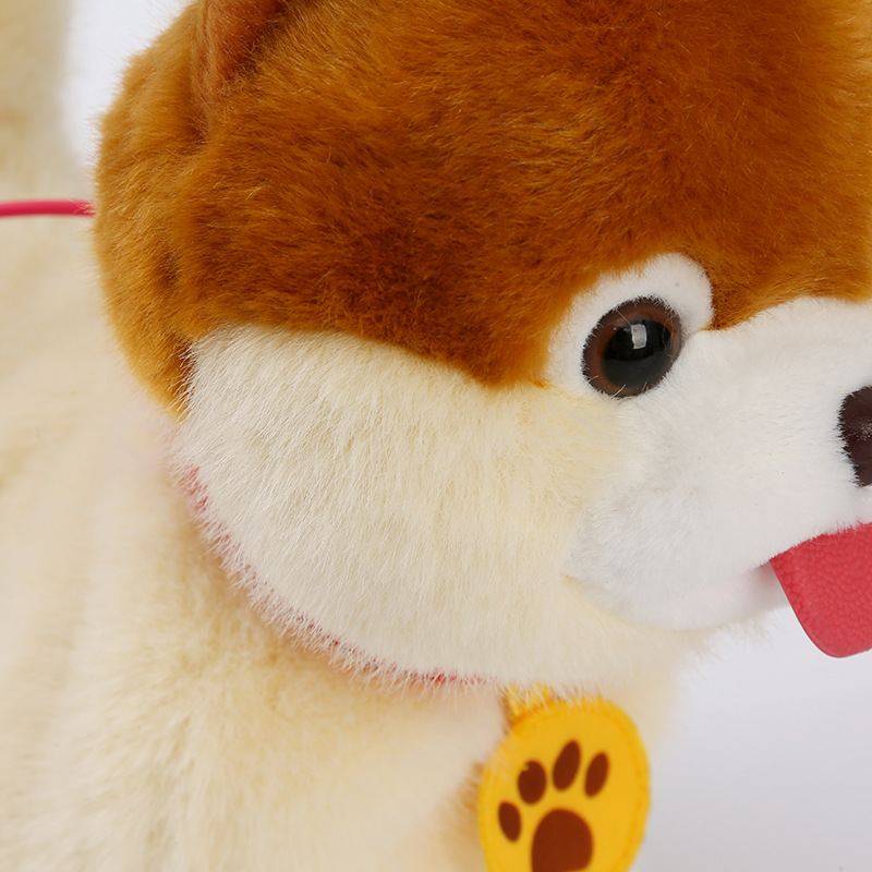 Children's pet simulation dog doll, plush electric toy, sound-making doll, can walk and bark electric doll Item Picture