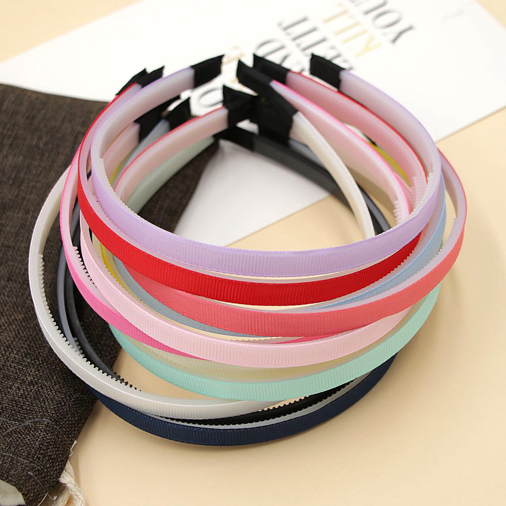 10Mm Wrap Cloth Headband Hair Accessories Diy Plastic Headband With Teeth Sticky Thread Headband Headband Accessories Specification drawing