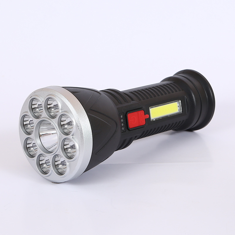 Cross-border 9LED high-intensity flashlight, Amazon night light ambient light, outdoor camping emergency multi-functional household lighting details Picture