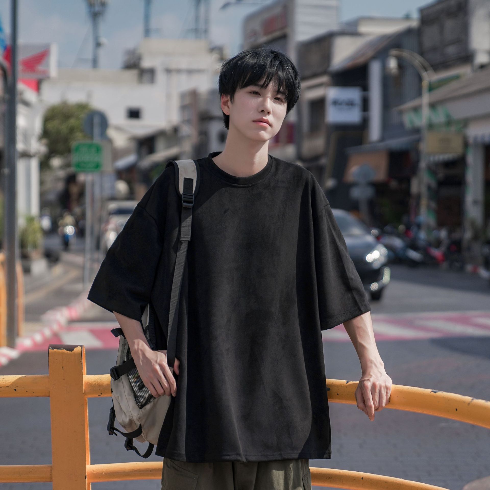 短袖/t恤男士短袖潮流/衣服男士短袖潮流/T恤/t恤男士宽松潮流细节图