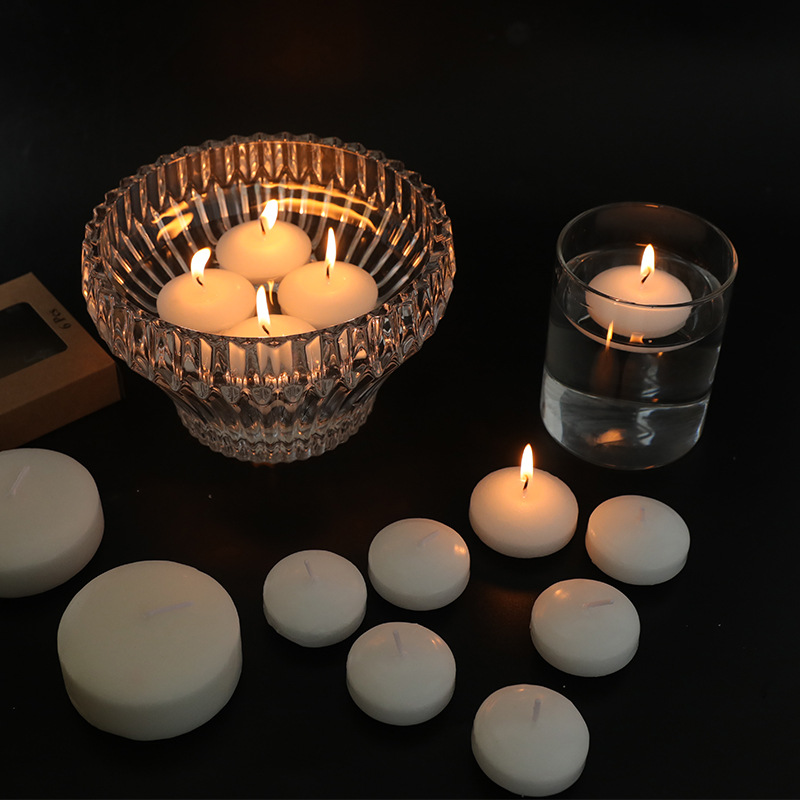 Floating Candle Wedding Hotel Restaurant Birthday Party Candle Valentine's Day Romantic Candle Dinner Water Floating Candle Specification drawing