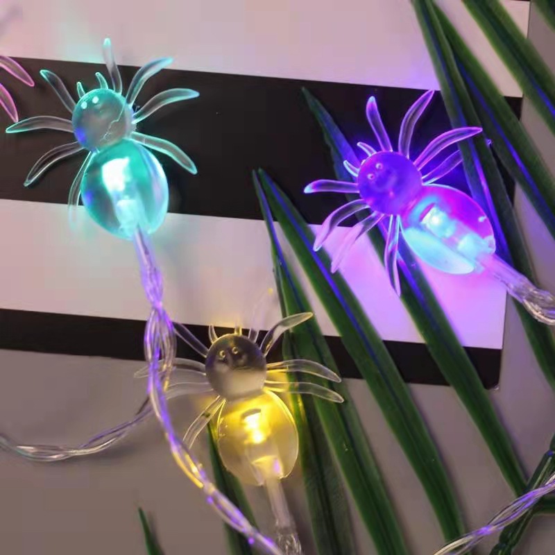 Halloween string lights, Easter string lights, party lights, spider string lights, battery box decorative lights, Ghost Festival decorative lights Specification image