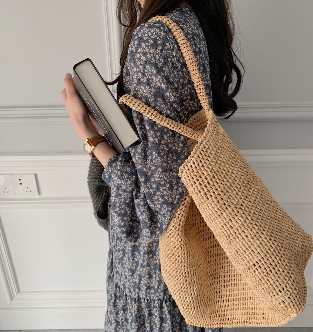 South Korea Dongdaemun 2023 Spring New French Flower Flower Long Sleeve Hepburn Style Ruffled Long Dress details Picture