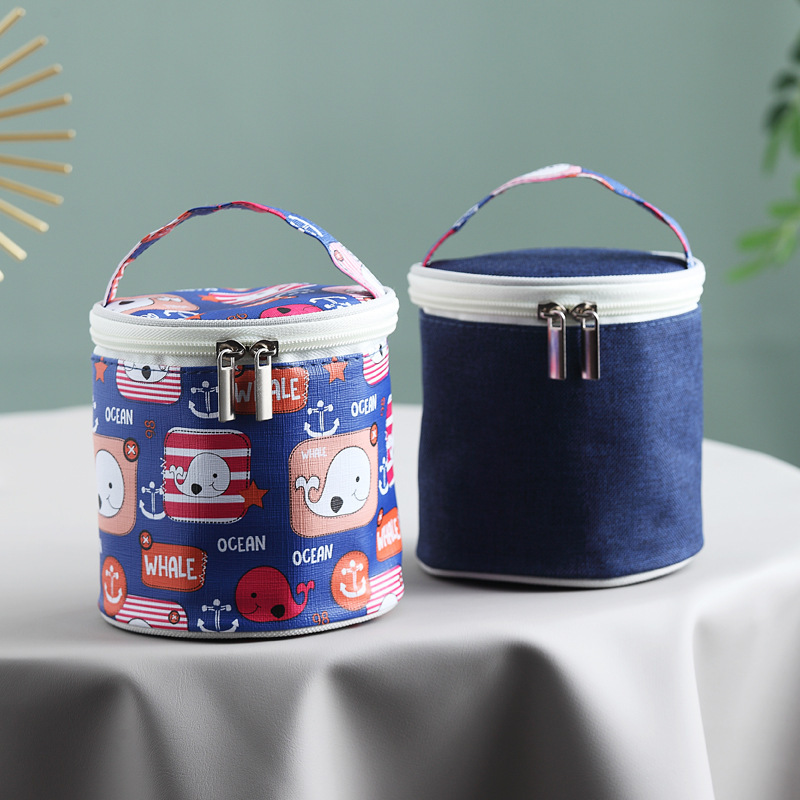 INS popular thickened soup cup and water cup aluminum foil insulated bag, hand-held portable cold preservation bag, Oxford cloth insulated bag details Picture