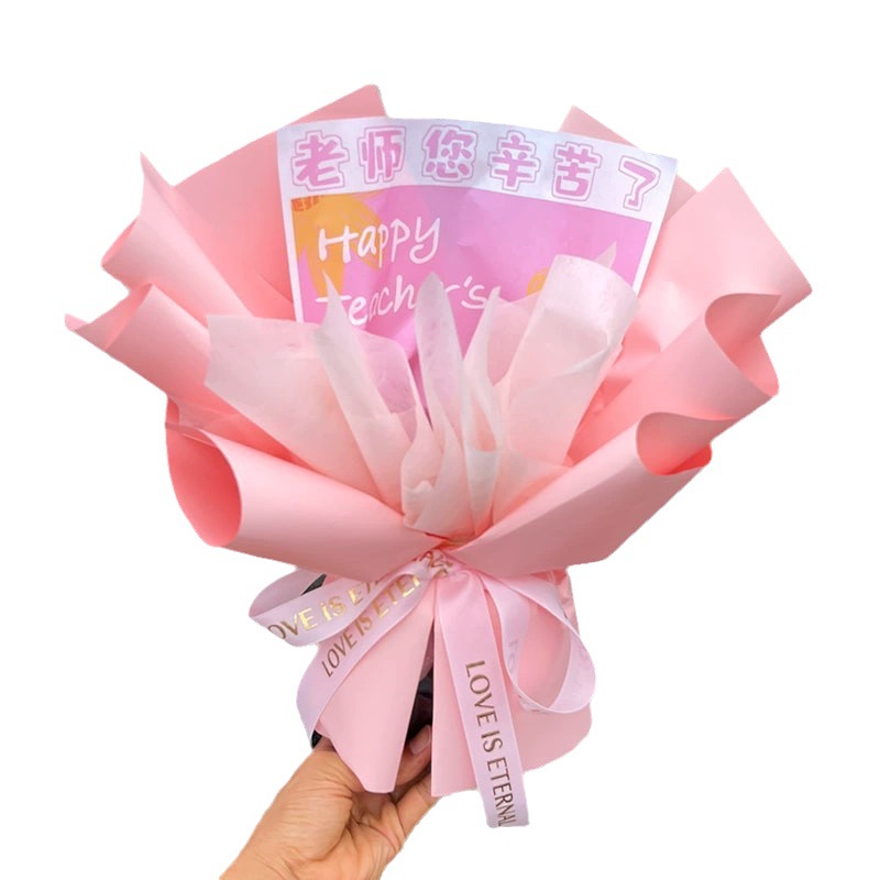 韩风包装纸/鲜花包装纸/韩素纸包装纸/塑料包花纸材料/书法白底实物图