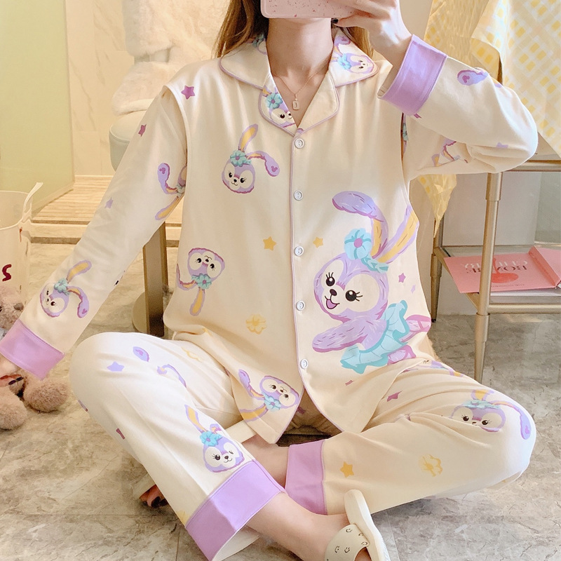 月子服春夏季纯棉产后哺乳孕妇睡衣春秋5月份7产妇怀孕期喂奶家居产品图