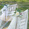 婚礼现场布置仿真花椅背花，细节图